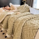 GobekUsa Coral Fleece Warm Blanket: Cozy Thicken Winter Bed Blanket