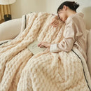 GobekUsa Coral Fleece Warm Blanket: Cozy Thicken Winter Bed Blanket