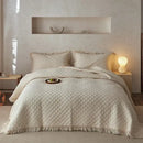 GobekUsa Cotton Quilted Bedspread Set with Pillowcase - Versatile & Summer-Ready