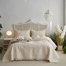 GobekUsa Cotton Quilted Bedspread Set with Pillowcase - Versatile & Summer-Ready