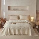 GobekUsa Cotton Quilted Bedspread Set with Pillowcase - Versatile & Summer-Ready