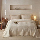 GobekUsa Cotton Quilted Bedspread Set with Pillowcase - Versatile & Summer-Ready