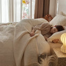 GobekUsa Cotton Quilted Bedspread Set with Pillowcase - Versatile & Summer-Ready
