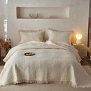 GobekUsa Cotton Quilted Bedspread Set with Pillowcase - Versatile & Summer-Ready