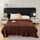 GobekUsa Jacquard Coral Velvet Sofa Cover Blanket | Soft & Warm for Spring/Autumn