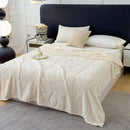 GobekUsa Jacquard Coral Velvet Sofa Cover Blanket | Soft & Warm for Spring/Autumn