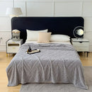 GobekUsa Jacquard Coral Velvet Sofa Cover Blanket | Soft & Warm for Spring/Autumn