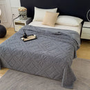GobekUsa Jacquard Coral Velvet Sofa Cover Blanket | Soft & Warm for Spring/Autumn