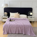 GobekUsa Jacquard Coral Velvet Sofa Cover Blanket | Soft & Warm for Spring/Autumn