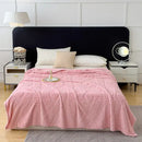GobekUsa Jacquard Coral Velvet Sofa Cover Blanket | Soft & Warm for Spring/Autumn