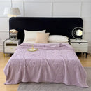 GobekUsa Jacquard Coral Velvet Sofa Cover Blanket | Soft & Warm for Spring/Autumn