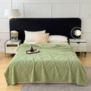 GobekUsa Jacquard Coral Velvet Sofa Cover Blanket | Soft & Warm for Spring/Autumn