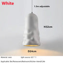GobekUsa Creamy Wind Pendant Lamps for Dining Room, Bedroom, Cafe, Bar Table Home Decor