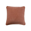 Textured earthy tones cotton linen pillow cover set living room by Decorbites