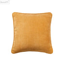 Textured earthy tones cotton linen pillow cover set living room by Decorbites