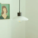 GobekUsa Clear Glass LED Pendant Light Fixture Wood Hanging Lamp