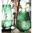 GobekUsa Green Transparent Glass Vase for Flower Arrangement & Home Decor
