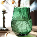 GobekUsa Green Transparent Glass Vase for Flower Arrangement & Home Decor