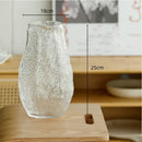 GobekUsa Green Transparent Glass Vase for Flower Arrangement & Home Decor