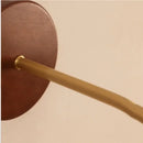 GobekUsa Adjustable LED Wall Light Fixture with Ceramic Wood Base for Dining Room, Study, Bar
