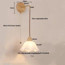 GobekUsa Adjustable LED Wall Light Fixture with Ceramic Wood Base for Dining Room, Study, Bar