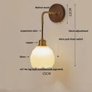 GobekUsa Adjustable LED Wall Light Fixture with Ceramic Wood Base for Home Decor