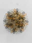 Textured Glass Tube Layered Ceiling Light