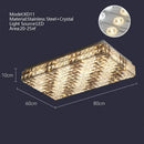GobekUsa Crystal LED Rectangle Chandelier for Elegant Home Decor