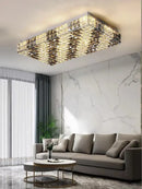 GobekUsa Crystal LED Rectangle Chandelier for Elegant Home Decor