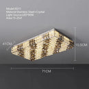 GobekUsa Crystal LED Rectangle Chandelier for Elegant Home Decor
