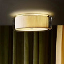 GobekUsa Glass Shade Ceiling Lamp: Round Flush Mount Light for Hallway, Bedroom, Kitchen.