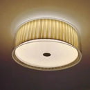 GobekUsa Glass Shade Ceiling Lamp: Round Flush Mount Light for Hallway, Bedroom, Kitchen.