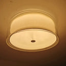 GobekUsa Glass Shade Ceiling Lamp: Round Flush Mount Light for Hallway, Bedroom, Kitchen.