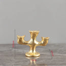 GobekUsa Gold Resin Candle Holder Trio for Wedding Centerpieces & Home Decor
