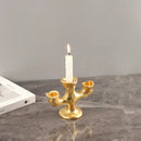 GobekUsa Gold Resin Candle Holder Trio for Wedding Centerpieces & Home Decor