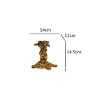 GobekUsa Golden Candlestick Holder Resin Plated Wedding Centerpiece