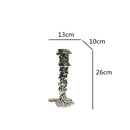 GobekUsa Golden Candlestick Holder Resin Plated Wedding Centerpiece