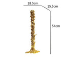 GobekUsa Golden Candlestick Holder Resin Plated Wedding Centerpiece
