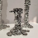 GobekUsa Golden Candlestick Holder Resin Plated Wedding Centerpiece