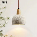 GobekUsa Cement Chandelier LED Pendant Lamp for Bedroom, Dining Room, Hallway