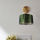 GobekUsa Green Glass Nordic Wall Sconce LED Light for Bedroom Bathroom Mirror