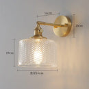 GobekUsa Green Glass Nordic Wall Sconce LED Light for Bedroom Bathroom Mirror