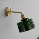GobekUsa Green Glass Nordic Wall Sconce LED Light for Bedroom Bathroom Mirror