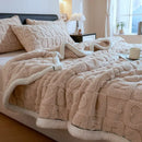 GobekUsa Cozy Lamb Wool Blanket: Double-Sided, Thick Coral Fleece, Skin-Friendly & Warm