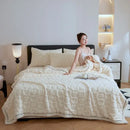 GobekUsa Cozy Lamb Wool Blanket: Double-Sided, Thick Coral Fleece, Skin-Friendly & Warm