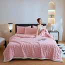 GobekUsa Cozy Lamb Wool Blanket: Double-Sided, Thick Coral Fleece, Skin-Friendly & Warm