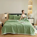 GobekUsa Cozy Lamb Wool Blanket: Double-Sided, Thick Coral Fleece, Skin-Friendly & Warm
