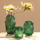GobekUsa Green Sea Cucumber Glass Vase Terrarium for Home Decoration