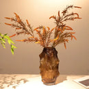 GobekUsa Green Sea Cucumber Glass Vase Terrarium for Home Decoration