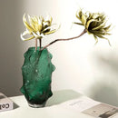 GobekUsa Green Sea Cucumber Glass Vase Terrarium for Home Decoration
